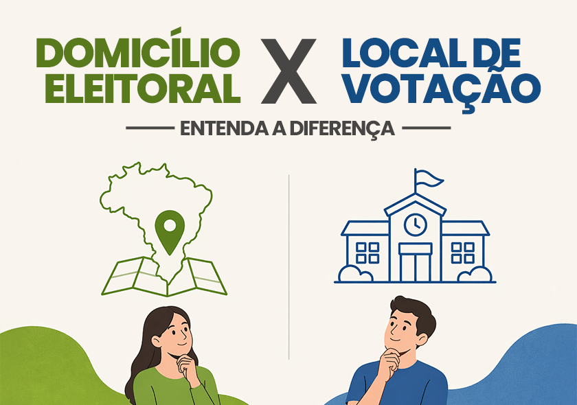 Qual a diferença entre domicílio eleitoral e local de votação?