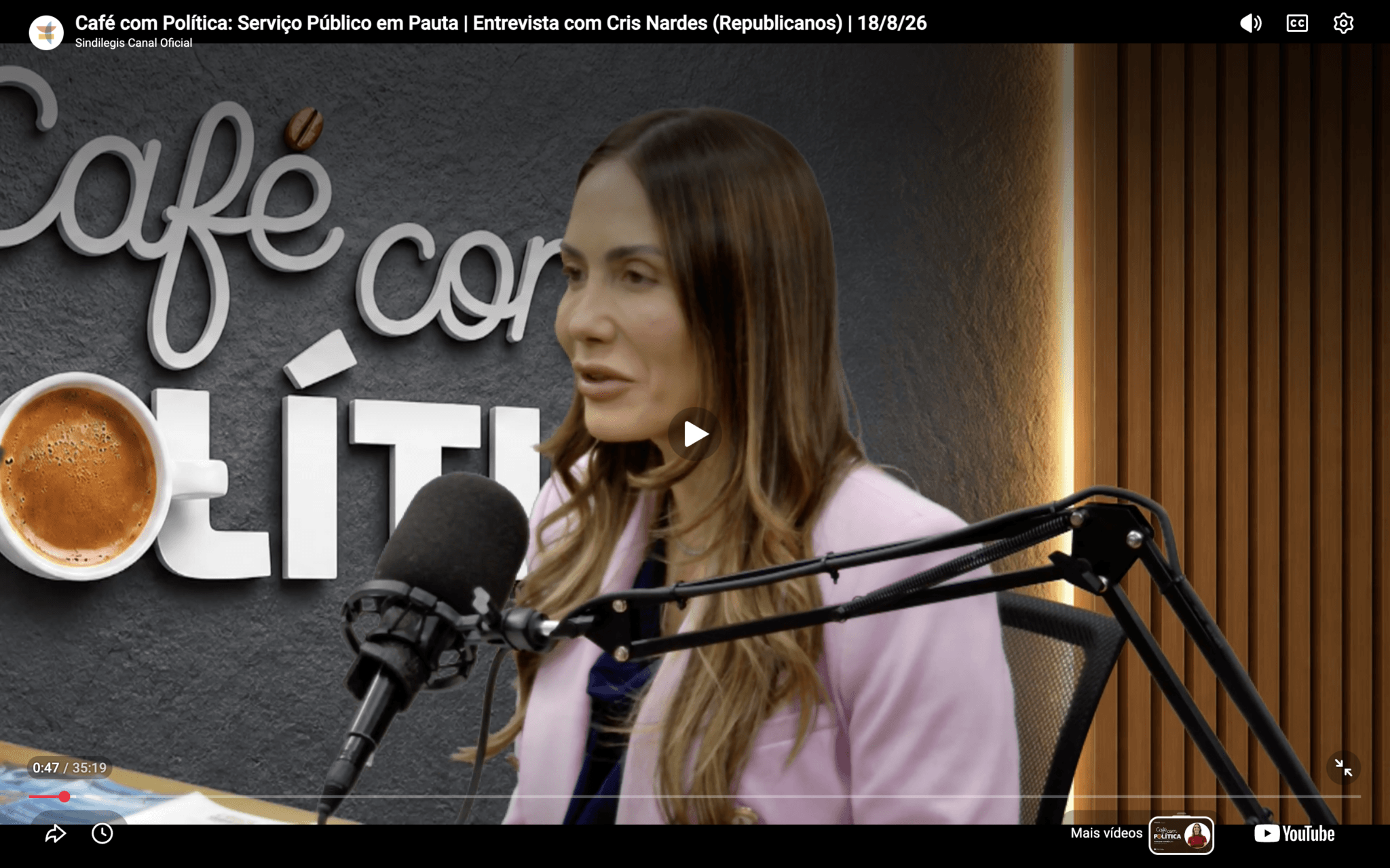 ”Enquanto não fecharmos o ralo da corrupção, não vamos conseguir entregar saúde e educação”, afirma Cris Nardes